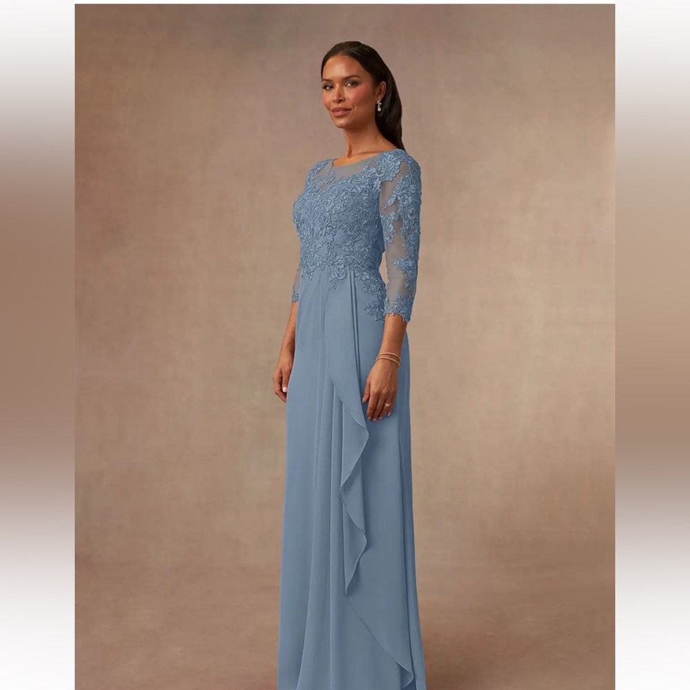 Azazie brand new Mother-of-Bride or Groom or Special Occasion- Dusty blue